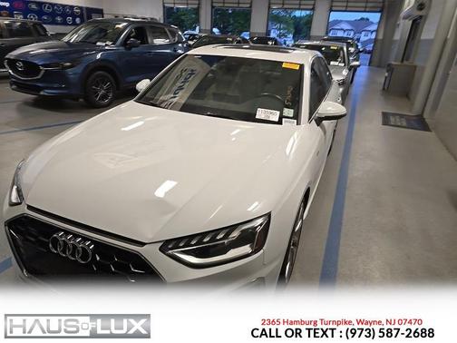 White 2022 Audi A4 45 S line Premium Plus
