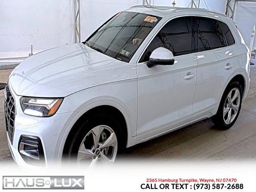 White 2021 Audi Q5 45 Premium Plus