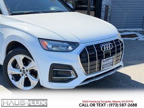 White 2021 Audi Q5 45 Premium Plus