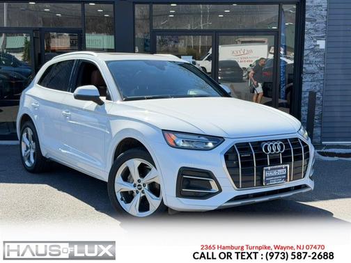 White 2021 Audi Q5 45 Premium Plus