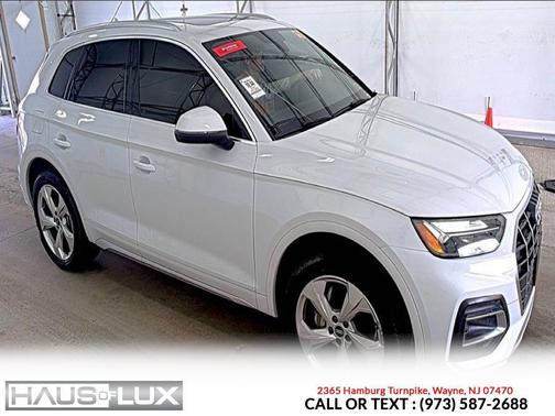 White 2021 Audi Q5 45 Premium Plus