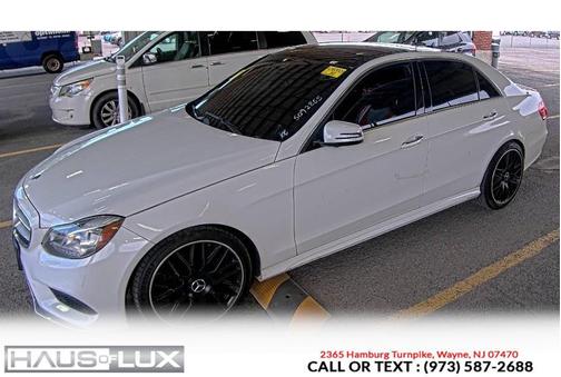 White 2015 Mercedes-Benz E-Class 4MATIC