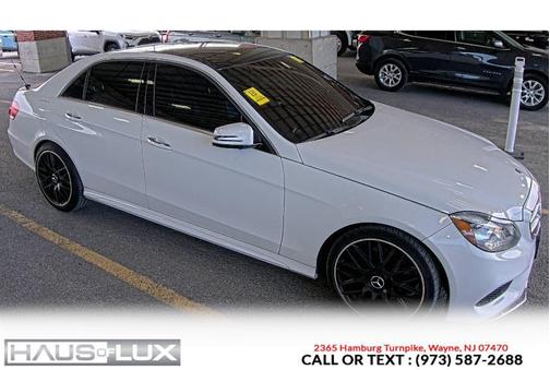 White 2015 Mercedes-Benz E-Class 4MATIC