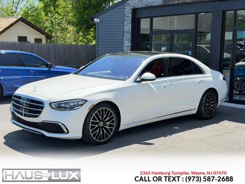 White 2022 Mercedes-Benz S-Class 4MATIC