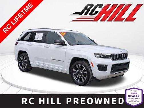 Bright White Clearcoat 2022 Jeep Grand Cherokee Overland
