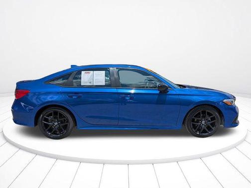 Aegean Blue Metallic 2024 Honda Civic Sport