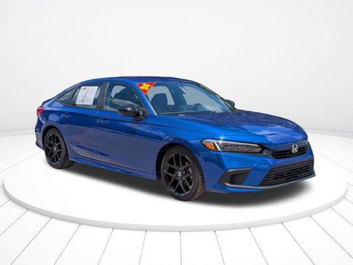 Aegean Blue Metallic 2024 Honda Civic Sport