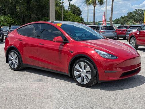 Red Multi-Coat 2023 Tesla Model Y Long Range Dual Motor All-Wheel Drive