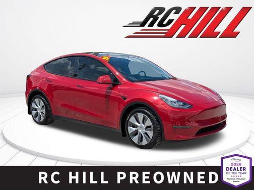 Red Multi-Coat 2023 Tesla Model Y Long Range Dual Motor All-Wheel Drive