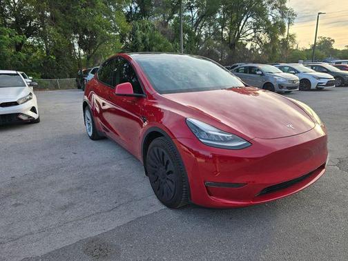 Red Multi-Coat 2023 Tesla Model Y Long Range Dual Motor All-Wheel Drive