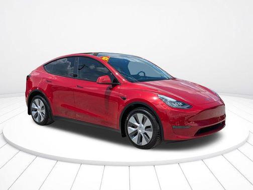 Red Multi-Coat 2023 Tesla Model Y Long Range Dual Motor All-Wheel Drive