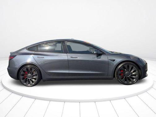 Gray 2023 Tesla Model 3 Performance