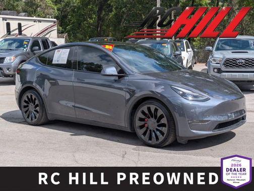 Gray 2022 Tesla Model Y Performance Dual Motor All-Wheel Drive