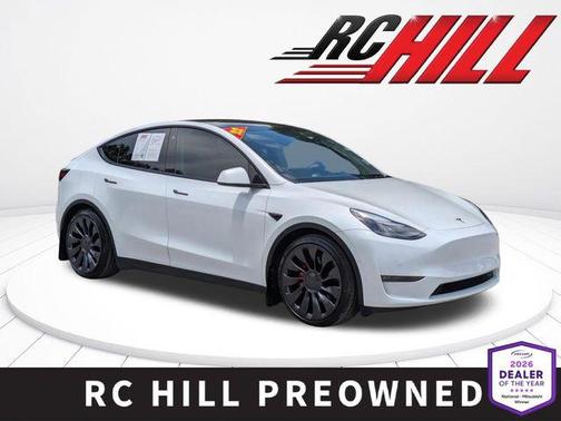 Pearl White Multi-Coat 2022 Tesla Model Y Performance Dual Motor All-Wheel Drive