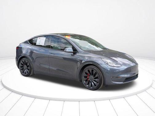 Gray 2022 Tesla Model Y Performance Dual Motor All-Wheel Drive
