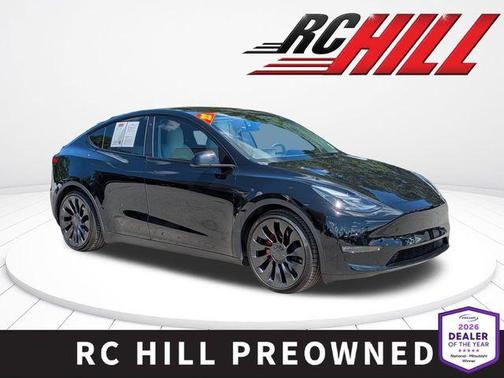 Solid Black 2022 Tesla Model Y Performance Dual Motor All-Wheel Drive