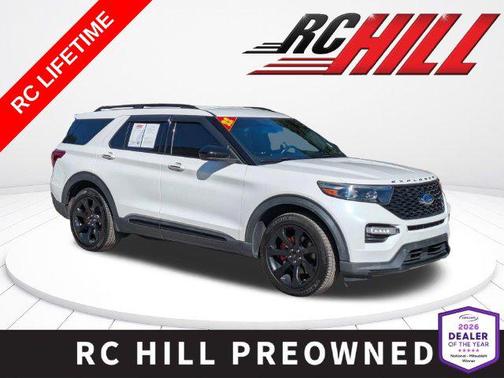 Star White Metallic Tri-Coat 2022 Ford Explorer ST