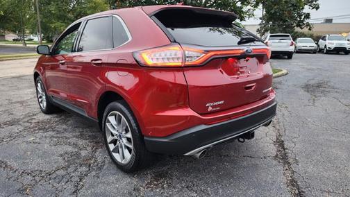 Burgundy 2015 Ford Edge Titanium