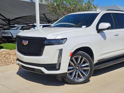 Crystal White Tricoat 2023 Cadillac Escalade ESV Sport