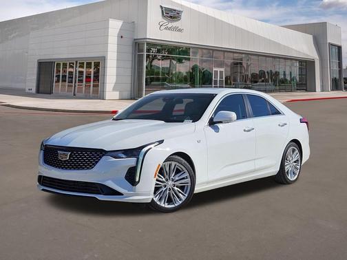 Summit White 2026 Cadillac CT4 Premium Luxury RWD