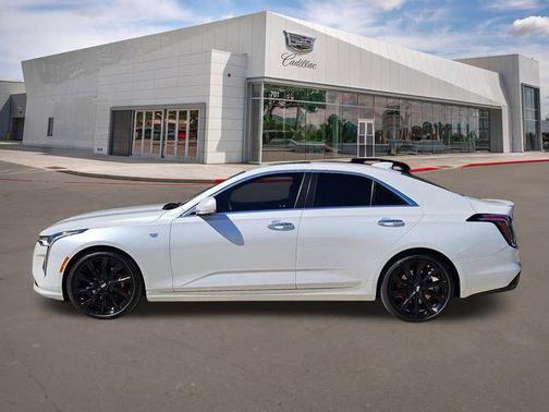 Crystal White Tricoat 2022 Cadillac CT4 Premium Luxury