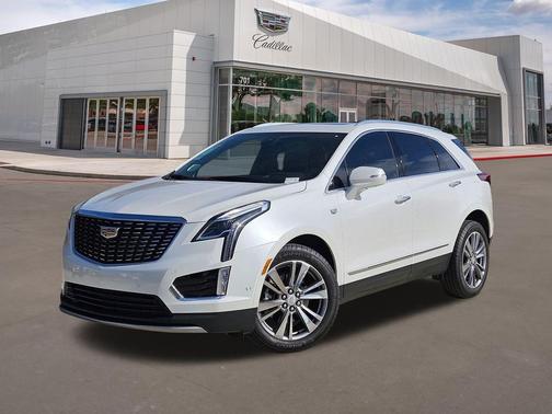Crystal White Tricoat 2025 Cadillac XT5 Premium Luxury