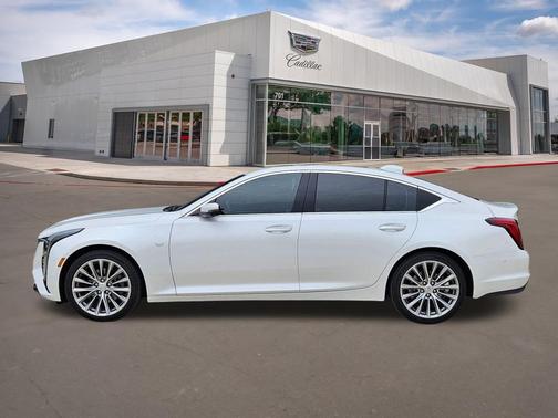 Crystal White Tricoat 2025 Cadillac CT5 Premium Luxury