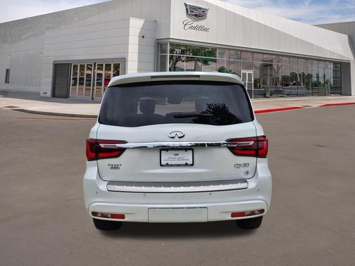 Moonstone White 2021 INFINITI QX80 SENSORY AWD