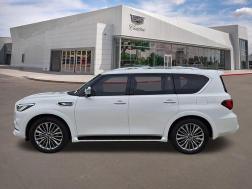 Moonstone White 2021 INFINITI QX80 SENSORY AWD