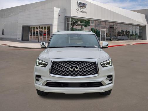 Moonstone White 2021 INFINITI QX80 SENSORY AWD