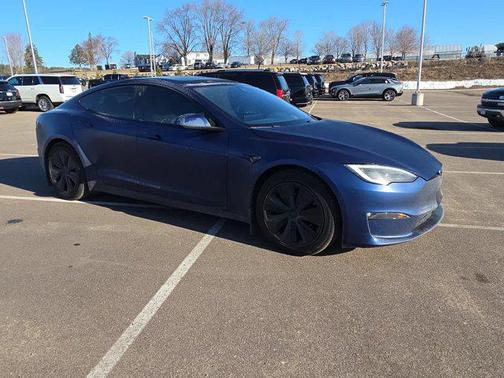 Blue 2022 Tesla Model S Plaid