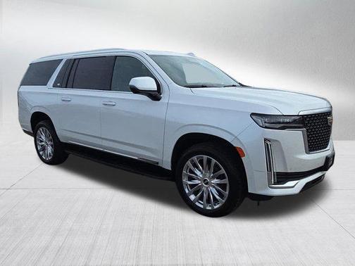 Crystal White Tricoat 2023 Cadillac Escalade ESV Premium Luxury