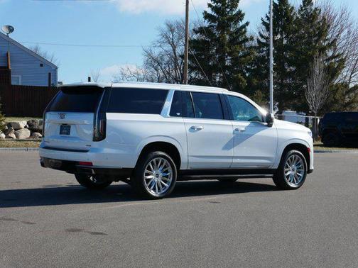 Crystal White Tricoat 2023 Cadillac Escalade ESV Premium Luxury
