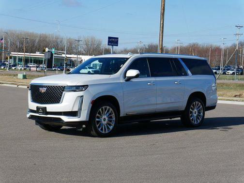 Crystal White Tricoat 2023 Cadillac Escalade ESV Premium Luxury