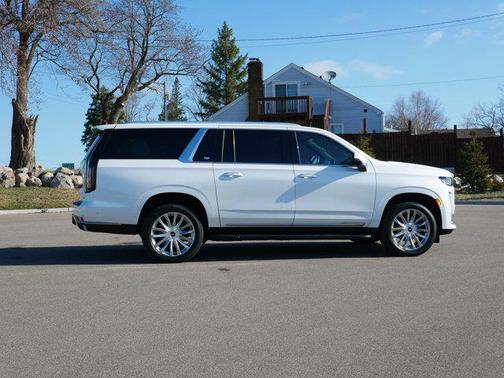 Crystal White Tricoat 2023 Cadillac Escalade ESV Premium Luxury