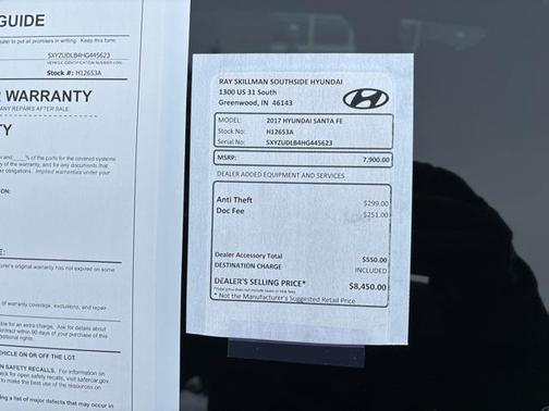 2017 Hyundai Santa Fe Sport 2.4L