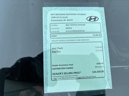 2021 Toyota Avalon Limited