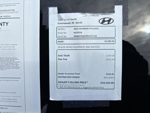 2022 Hyundai PALISADE Calligraphy