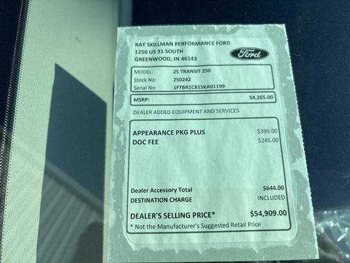 2025 Ford Transit-250 Base