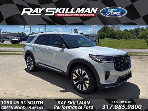Space White Metallic 2026 Ford Explorer Platinum