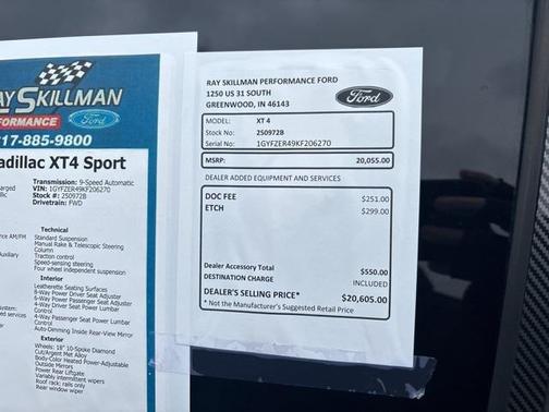 2019 Cadillac XT4 Sport