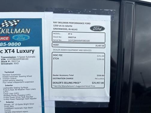 2021 Cadillac XT4 Luxury