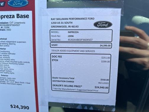 2023 Subaru Impreza Base