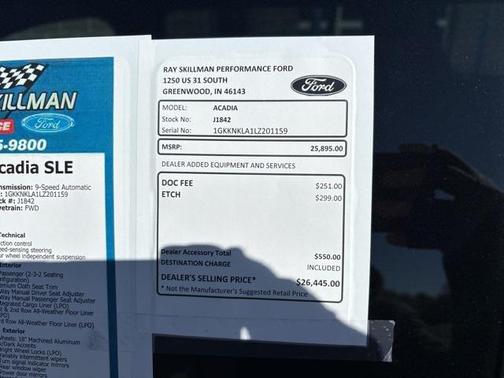 2020 GMC Acadia FWD SLE