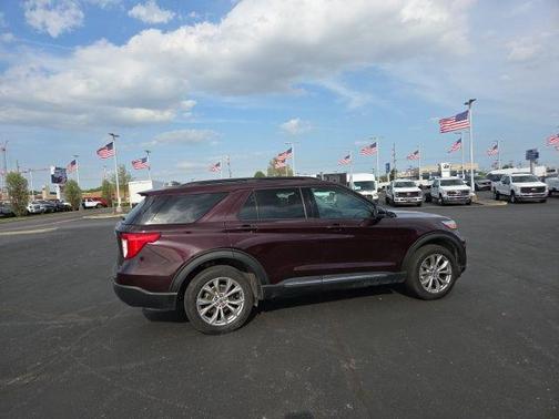Jewel Red Metallic Tinted Clearcoat 2023 Ford Explorer XLT