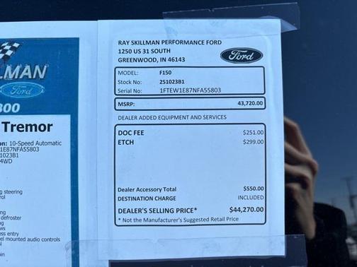 2022 Ford F-150 Tremor