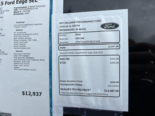 2015 Ford Edge SEL