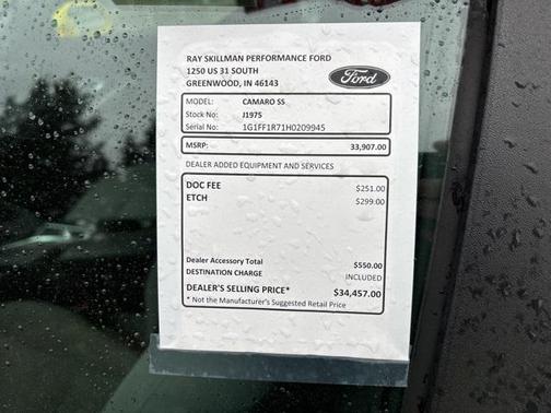 2017 Chevrolet Camaro 1SS