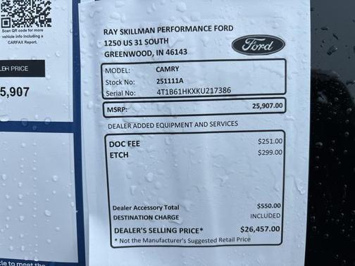 2019 Toyota Camry XSE