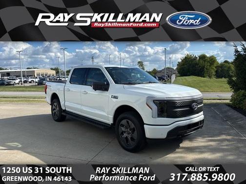 Oxford White 2025 Ford F-150 Lightning Flash Truck